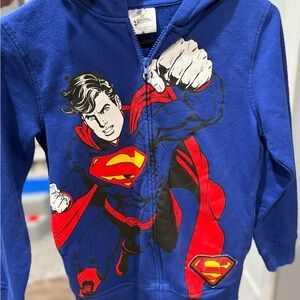 DC Comics Superman Blue Zip-Up Hoodie